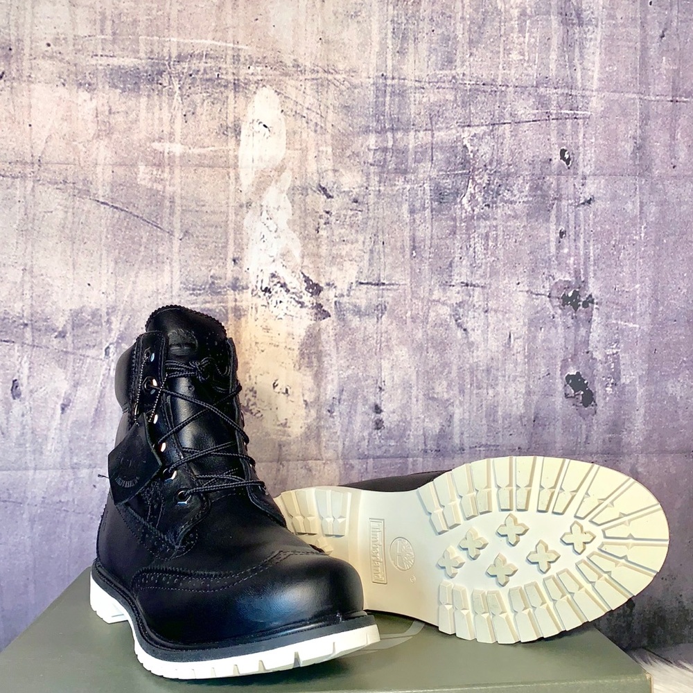 NEW TIMBERLAND WOMEN'S 6-INCH PREM BROGUE WP BOOTS - Picture 3 of 8